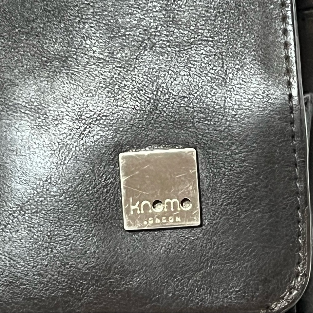 Knomo London Brown Leather 17”x 12" Professional Laptop/Briefcase Work Office - Picture 2 of 8